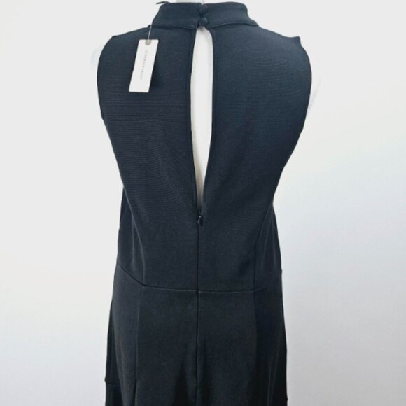 Brand New By Anthropologie Mock-Neck Lace-Inset Fit & Flare Dress - Picture 16 of 16